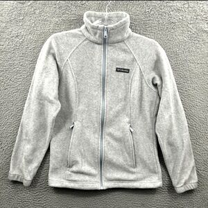 Columbia Benton Gray Fleece Jacket Coat Women Small